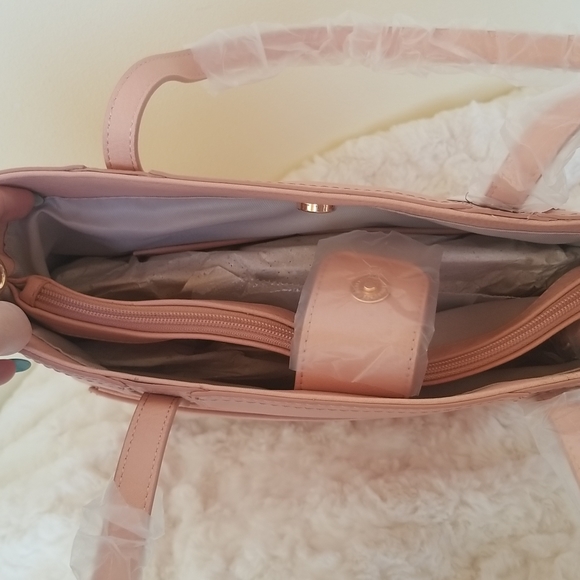 LC LAUREN CONRAD DUSTY PINK 'PRESLEY" TOTE - Picture 5 of 8